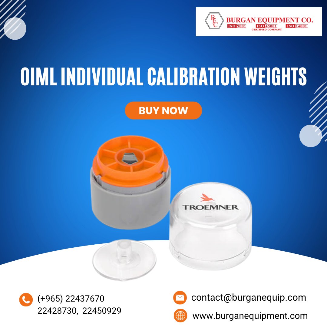 BurganEquipco's tweet image. Ensure global accuracy with OIML Individual Calibration Weights from Burgan Equipment Co.—crafted for precision, compliance, and lasting performance in critical weighing applications.
+965 22450929
burganequipment.com

#CalibrationWeights #OIMLStandards #PrecisionWeighing