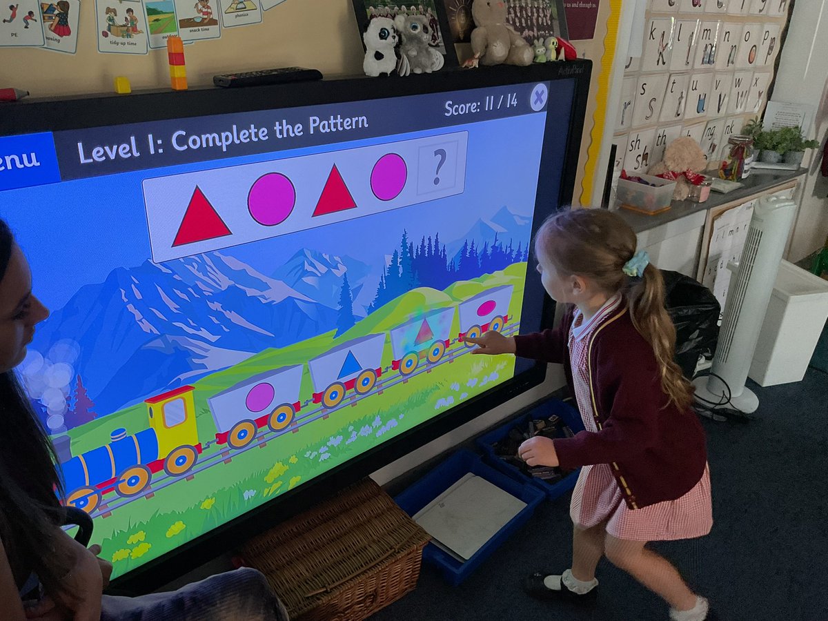 PDA_Rec's tweet image. Having fun exploring patterns this morning in maths. We have had to complete a range of different AB and AAB patterns using a range of resources😁 #pdamaths