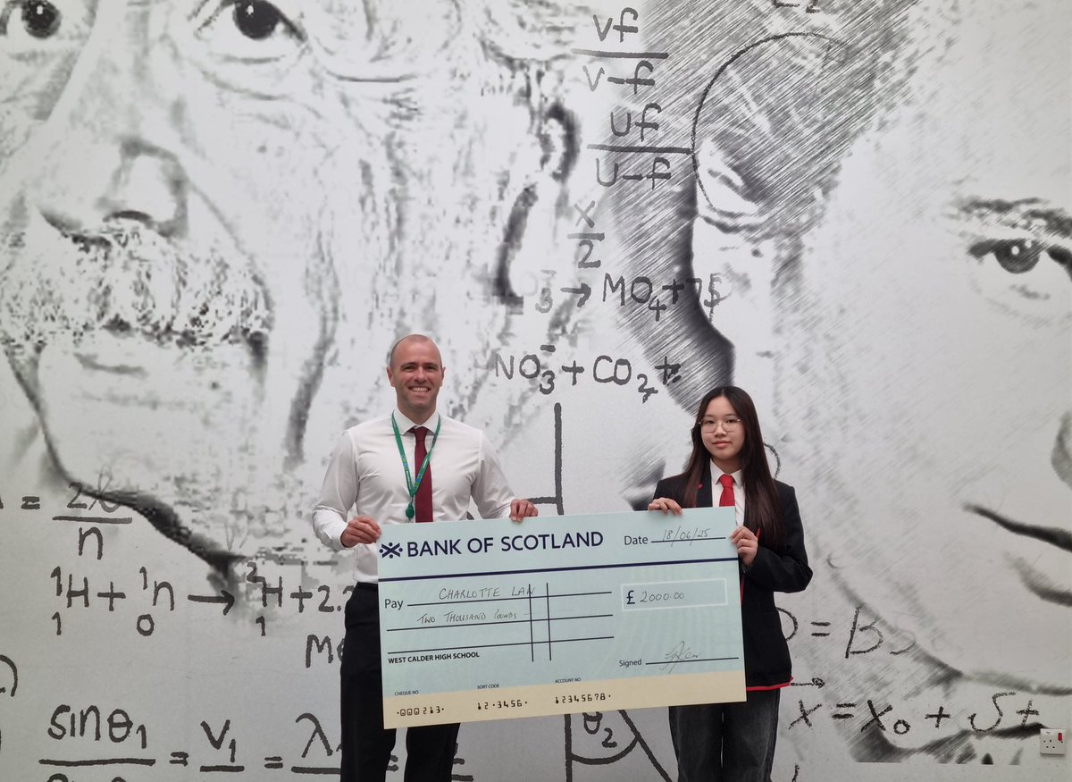 Congratulations to our S6 leaver, Charlotte Law. She has been awarded the Barbara Ritchie grant for the highest achieving STEM student and now going on to University. 

Very well deserved Charlotte!
