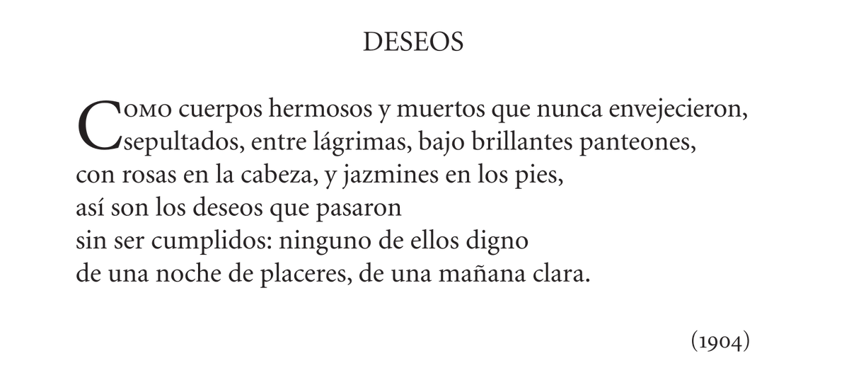De mi traducción de la Poesía completa de Cavafis (Pre-Textos 2015).