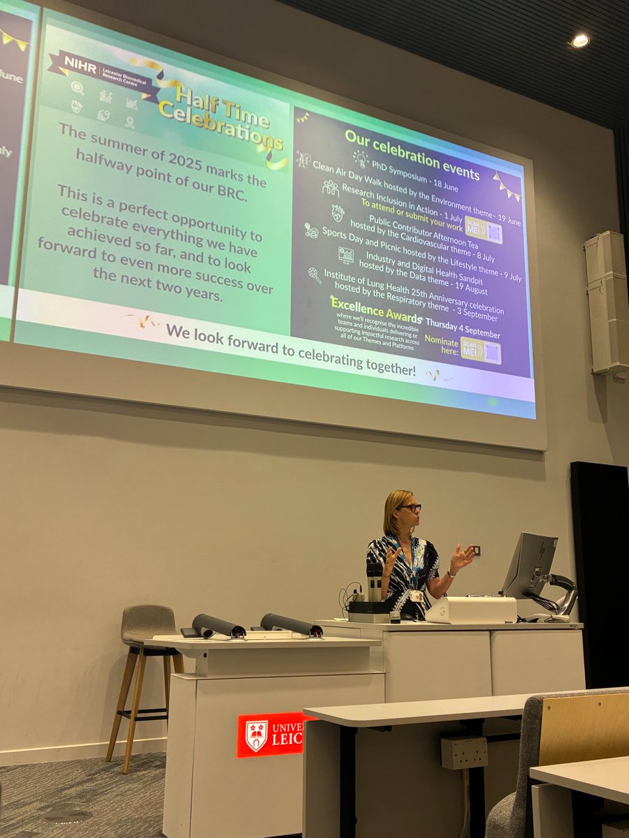 LHIIP (@lhiip_dtp) on Twitter photo Today we are shining a spotlight on our PhD fellows as our NIHR Leicester BRC and LHIIP PhD Scientific Symposium 2025 is in full swing! It's great to see many join us, stay tuned #NIHRLeicesterBRCHalfTime
<a href="/SallySingh_/">Sally Singh</a> <a href="/leicsresearch/">Peter Cousins</a> <a href="/wellcometrust/">Wellcome</a>
<a href="/uniofleicester/">University of Leicester</a> <a href="/lborouniversity/">Loughborough University</a> Today we are shining a spotlight on our PhD fellows as our NIHR Leicester BRC and LHIIP PhD Scientific Symposium 2025 is in full swing! It's great to see many join us, stay tuned #NIHRLeicesterBRCHalfTime
<a href="/SallySingh_/">Sally Singh</a> <a href="/leicsresearch/">Peter Cousins</a> <a href="/wellcometrust/">Wellcome</a>
<a href="/uniofleicester/">University of Leicester</a> <a href="/lborouniversity/">Loughborough University</a>