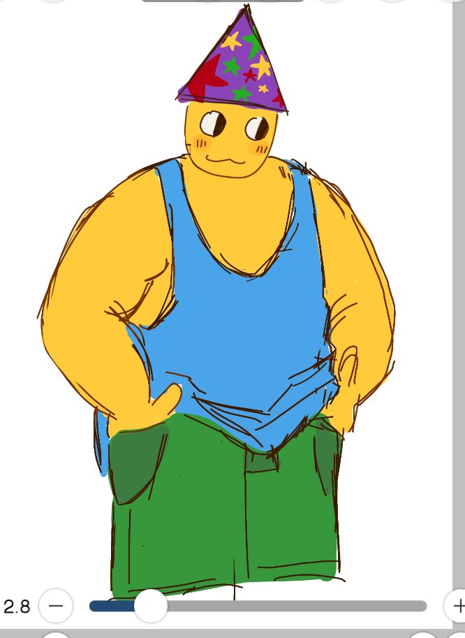 ironforge3791's tweet image. party noob doodle. i didn’t wanna draw their legs #regretevator