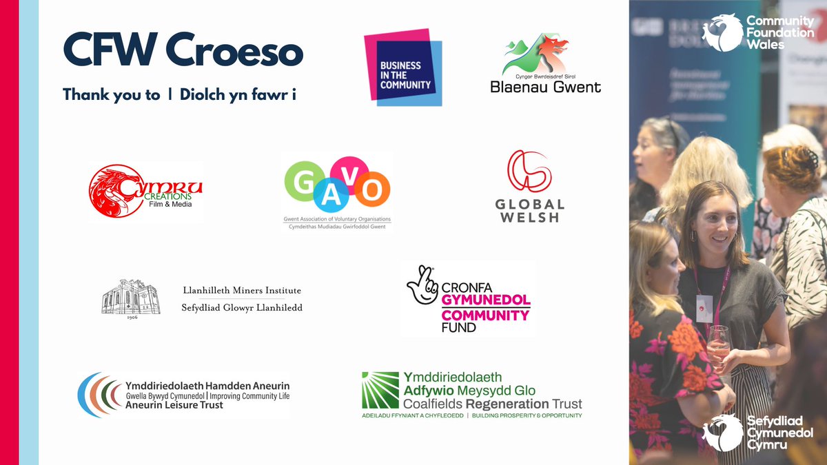 Community Foundation Wales (@foundationwales) on Twitter photo Cawsom sgwrs wych yn ein digwyddiad #CFWCroeso ynglŷn â sut gall fusnesau gefnogi cymunedau a sefydliadau ar lawr gwlad yng Nghymru.
Diolch i bawb a gymerodd ran ac i <a href="/llaninstitute/">Llanhilleth Inst.</a> am y croeso cynnes!
#CymunedCymru #Croeso Cawsom sgwrs wych yn ein digwyddiad #CFWCroeso ynglŷn â sut gall fusnesau gefnogi cymunedau a sefydliadau ar lawr gwlad yng Nghymru.
Diolch i bawb a gymerodd ran ac i <a href="/llaninstitute/">Llanhilleth Inst.</a> am y croeso cynnes!
#CymunedCymru #Croeso
