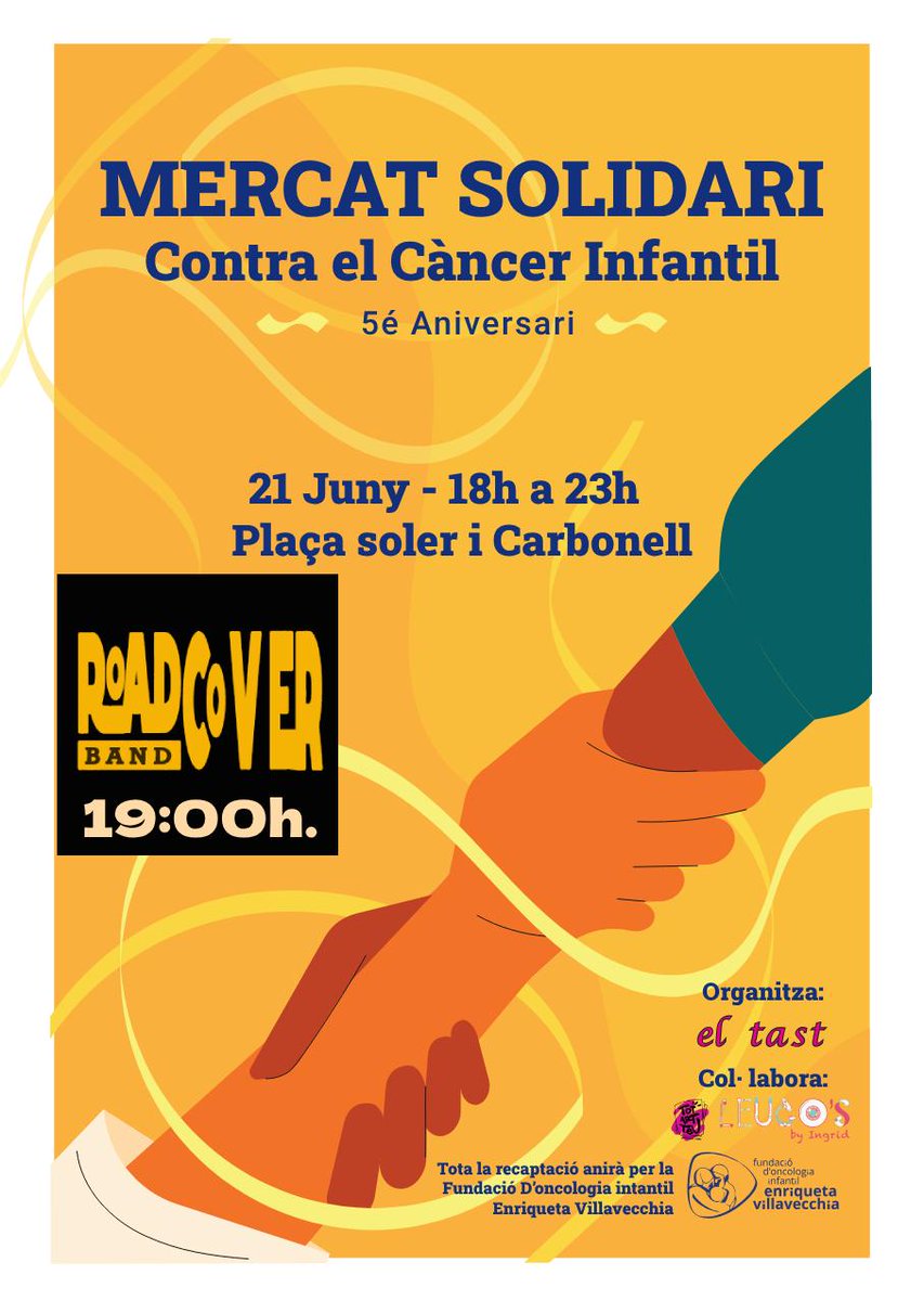 ChristianDorico's tweet photo. El sábado estaré con Road Cover Band apoyando a nuestros amigos de Vilanova i la Geltrú. Mercado solidario contra el cáncer infantil,
os esperamos! 
#MercatSolidari #VilanovailGeltru #ConciertoSolidario https://t.co/AjZHtq1BPl