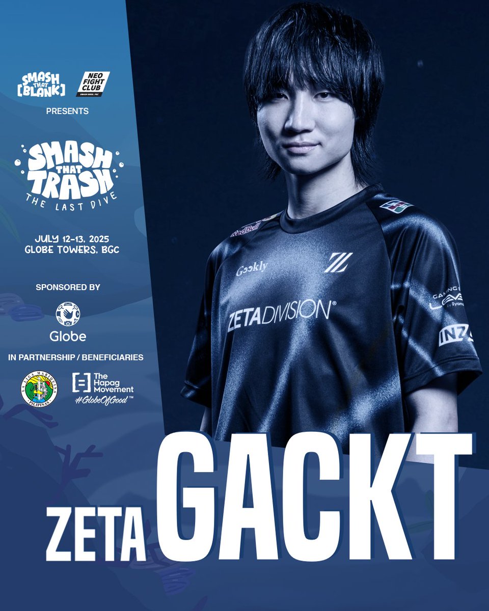 SmashThatBlank's tweet image. Finally heading SEA Bound ⛵️ 

Gackt will be making his way to the Philippines for Smash That Trash: The Last Dive!  

Lock in your slot in the event by registering @
bit.ly/SmashThatTrash…

#SmashThatTrash #gaming #tournament