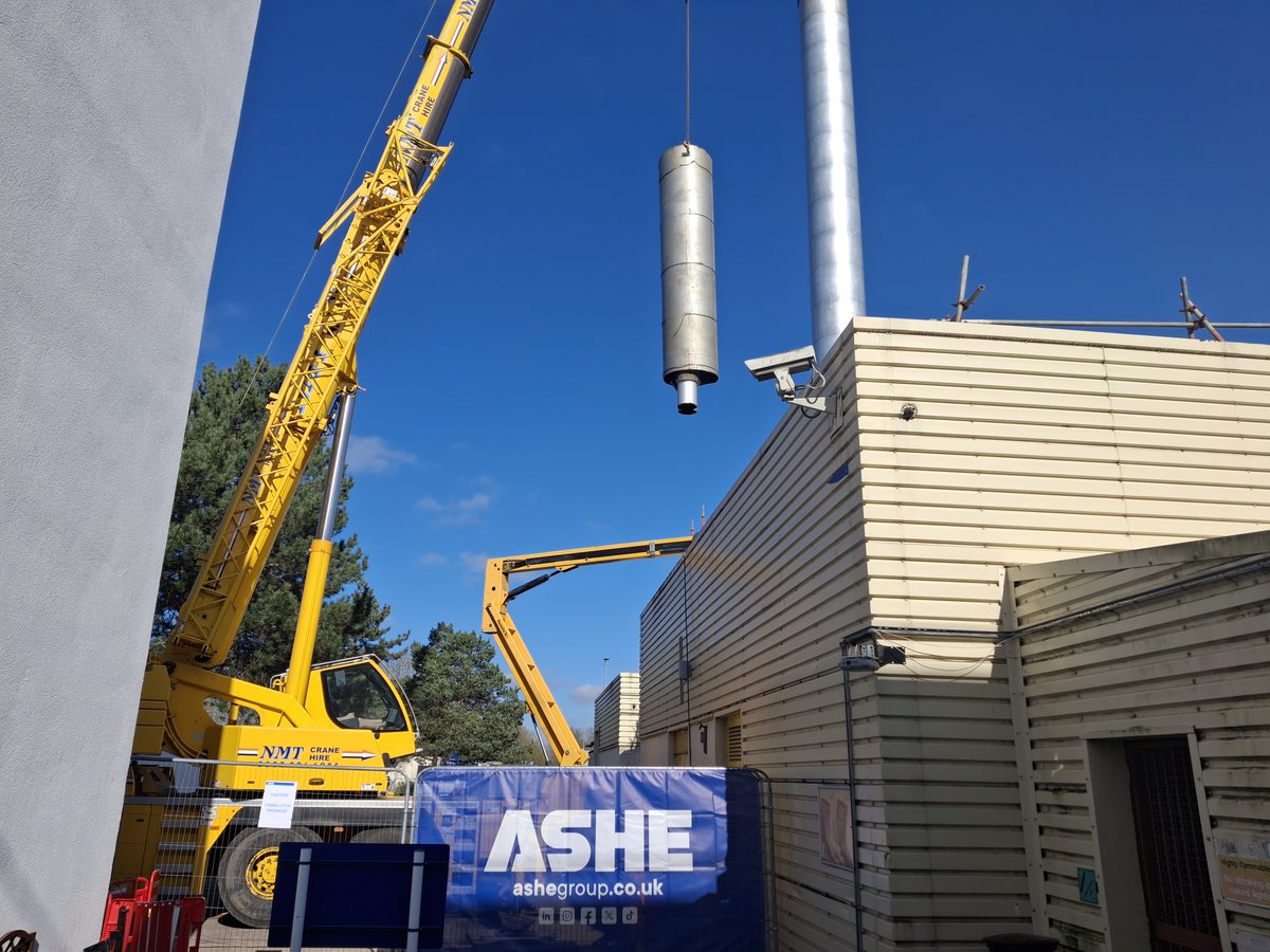 Ashe was involved in an important procedure recently at Milton Keynes University Hospital to demolish a redundant chimney. 

Click here to read more on this story: ashegroup.co.uk/2025/06/18/new…

#AsheGroup #buildingbetter #Sustainability