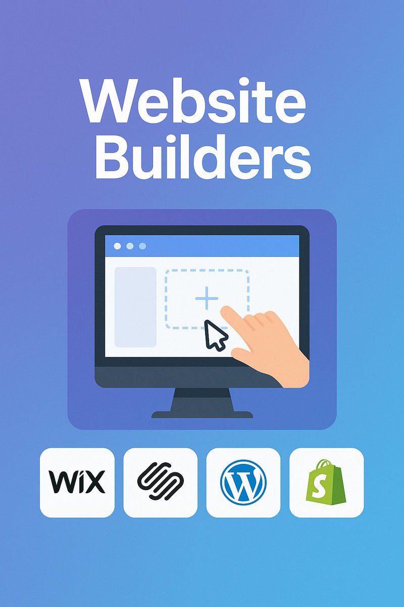 Website builders are online tool platforms that allow users to create and design websites without needing to write code. They offer drag-and-drop features, customizable templates, and integrated hosting, making them ideal for beginners, small businesses, and individuals.