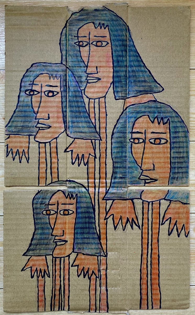 #アート #イラスト #art  #arte #ペン画　#色鉛筆 #drawing #illustration #oc #ドローイング

"伸長(elongation)"