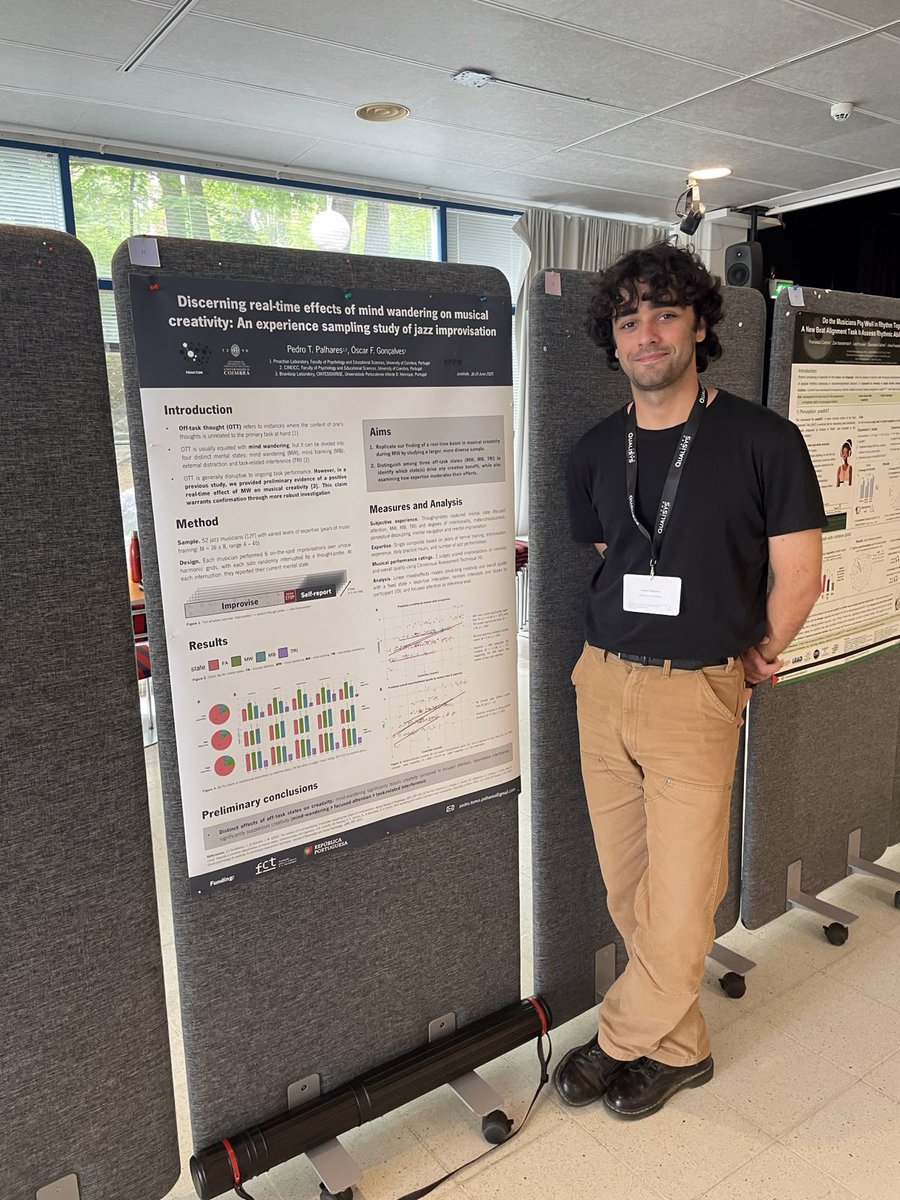 ProactionLab's tweet image. Congrats to @Joana_Sayal and Pedro Palhares on their poster session at RPPW, Centre of Excellence in Music, Mind, Body and Brain (CoEMMBB)! 🧠🎶
@cogbooster_uc @FPCEUC @uniofjyvaskyla