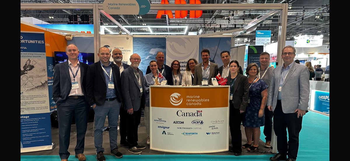 Exciting 2 days at Global Offshore Wind conference with Marine Renewables Canada group! #RUKGOW25