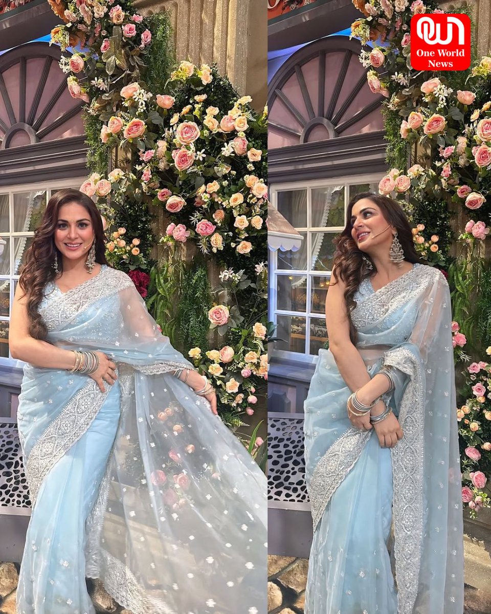 Oneworldnews_'s tweet image. Television’s top 5 leading ladies #DivyankaTripathi, #ShraddhaArya, #DevoleenaBhattacharjee, #EishaSingh, and #IshaMalviya lit up the #LaughterChefs2  semi-finale with their stunning presence and elegance. 

#elvishyadav #niasharma #karankundrra #ankitalokhande #rubinadilaik