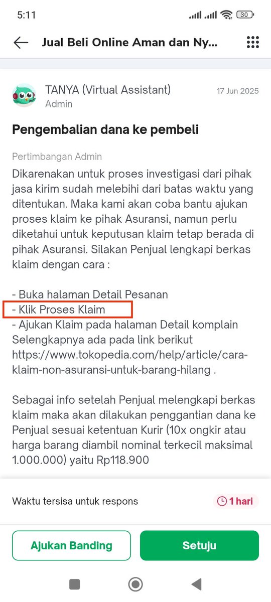 GOoutbound's tweet photo. @tokopedia @lionparcel_ Disuruh klik "Proses Klaim" nyari2 ga nemu,, baik itu di detil pesanan maupun di pusat resolusi! https://t.co/uCApojJjIC