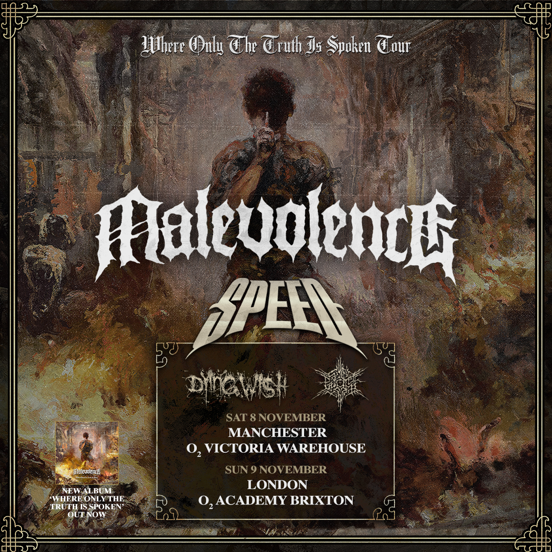 O2 Victoria Warehouse Manchester (@o2vicwarehouse) on Twitter photo After an incredible secret set at Download Festival, @malevolenceriff is adding <a href="/gangcalledspeed/">SPEED</a> <a href="/dyingwishhc/">Dying Wish</a> & <a href="/psychoframedc/">PSYCHO-FRAME</a> as special guests for their show here on Sat 8 Nov!
Limited tickets remain, grab yours here; amg-venues.com/VuSj50WbmTR After an incredible secret set at Download Festival, @malevolenceriff is adding <a href="/gangcalledspeed/">SPEED</a> <a href="/dyingwishhc/">Dying Wish</a> & <a href="/psychoframedc/">PSYCHO-FRAME</a> as special guests for their show here on Sat 8 Nov!
Limited tickets remain, grab yours here; amg-venues.com/VuSj50WbmTR