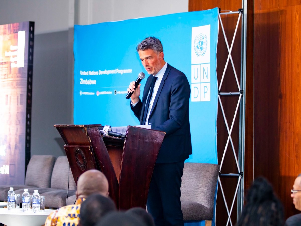 UNDP Zimbabwe (@undpzimbabwe) on Twitter photo 🌍 “The digital revolution must leave no one & no place behind.” - Mr. Frank Porte, <a href="/francoguate/">Franck Porte</a> , Head of Cooperation, <a href="/euinzim/">EU Delegation to Zimbabwe 🇪🇺</a>. At the #HDR2025 launch, the EU reaffirms its support to partner countries like 🇿🇼 in using AI to promote equity and equality.
#AI4Development 🌍 “The digital revolution must leave no one & no place behind.” - Mr. Frank Porte, <a href="/francoguate/">Franck Porte</a> , Head of Cooperation, <a href="/euinzim/">EU Delegation to Zimbabwe 🇪🇺</a>. At the #HDR2025 launch, the EU reaffirms its support to partner countries like 🇿🇼 in using AI to promote equity and equality.
#AI4Development