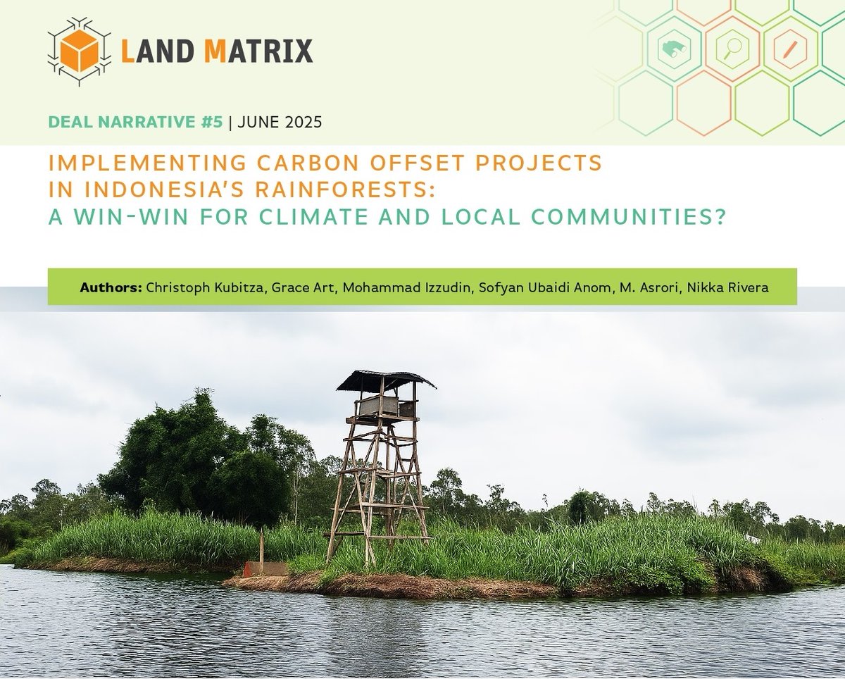 We've already recorded 9M ha of #LandDeals for #CarbonOffset projects, with #Indonesia’s #rainforests emerging as a key hotspot. But do these projects really deliver the climate AND community benefits they promise? Our deal narrative dives in: bit.ly/4l5qTQF #LandRights
