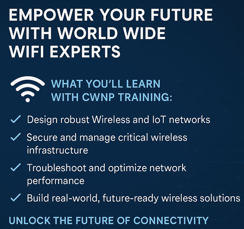 WWW_Experts's tweet image. Unlock the future of connectivity — with @WWW_Experts 

At @WWW_Experts we’re on a mission to help individuals and organizations harness the full potential of Wi-Fi and IoT technology.

tinyurl.com/3yny2rx9

#cwnp #wifi #iot