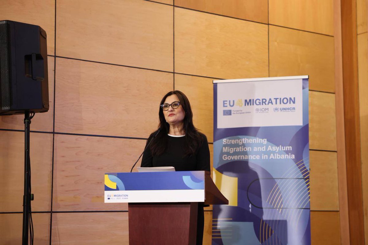 PuneteBrendshme's tweet photo. Lancohet projekti EU4Migration - Forcohen kapacitetet institucionale për menaxhimin e migracionit të ligjshëm dhe të parregullt
Ministria e Brendshme https://t.co/HS18BwdhmR