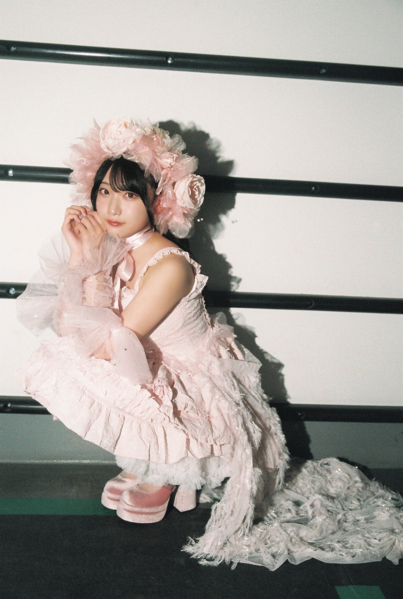 高嶺のなでしこ城月菜央チェキピンク衣装