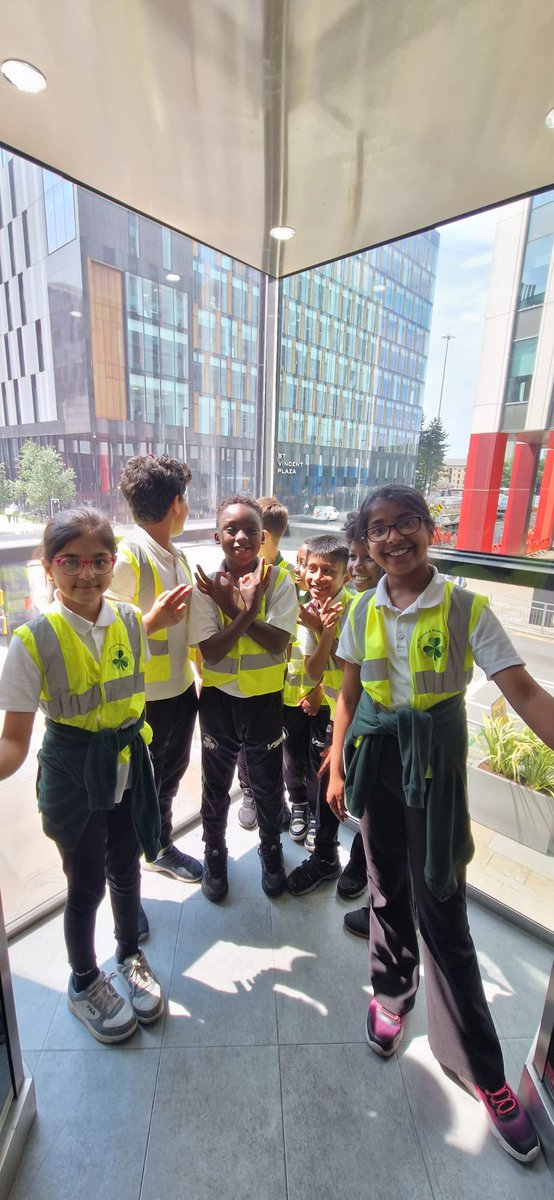 stpatrickspri's tweet photo. A huge thank you to Julie for organising a great trip to the COWI offices today. We had so much fun using part in the STEM challenges! #COWI https://t.co/BitbIDJtTq