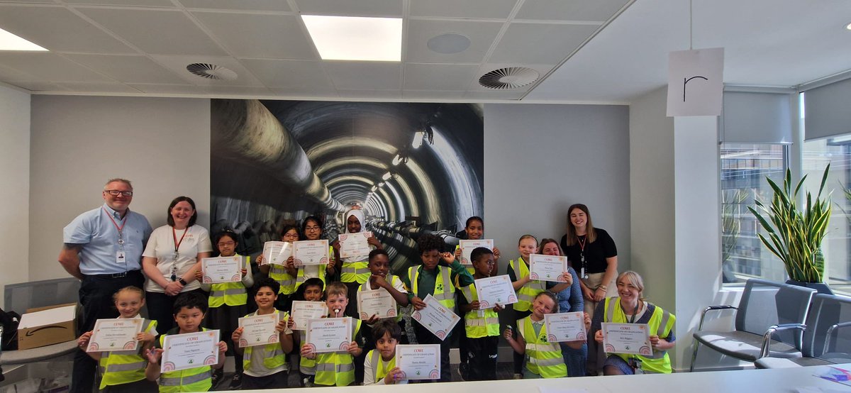 stpatrickspri's tweet photo. A huge thank you to Julie for organising a great trip to the COWI offices today. We had so much fun using part in the STEM challenges! #COWI https://t.co/BitbIDJtTq