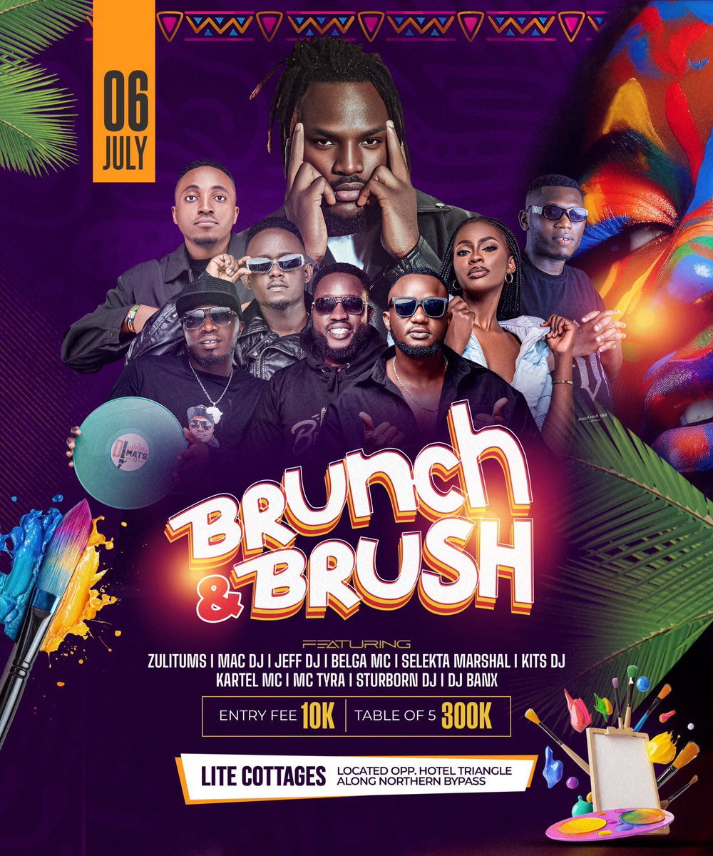 Brunch and brush 6th July at lite cottages ft <a href="/zulitumstweets/">ZULITUMS</a>