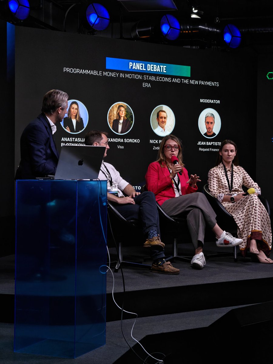 marcobrunodev's tweet photo. Programmable Money in Motion: Stablecoins and the New Payments Era
• Alexandra Soroko - Visa
• Nick Philpott - Zodia markets
• Anastasija Plotnikova - Fideum
• Jean Baptiste - Request Finance
#NBC25
@nordicblock https://t.co/cegdwYvaIe