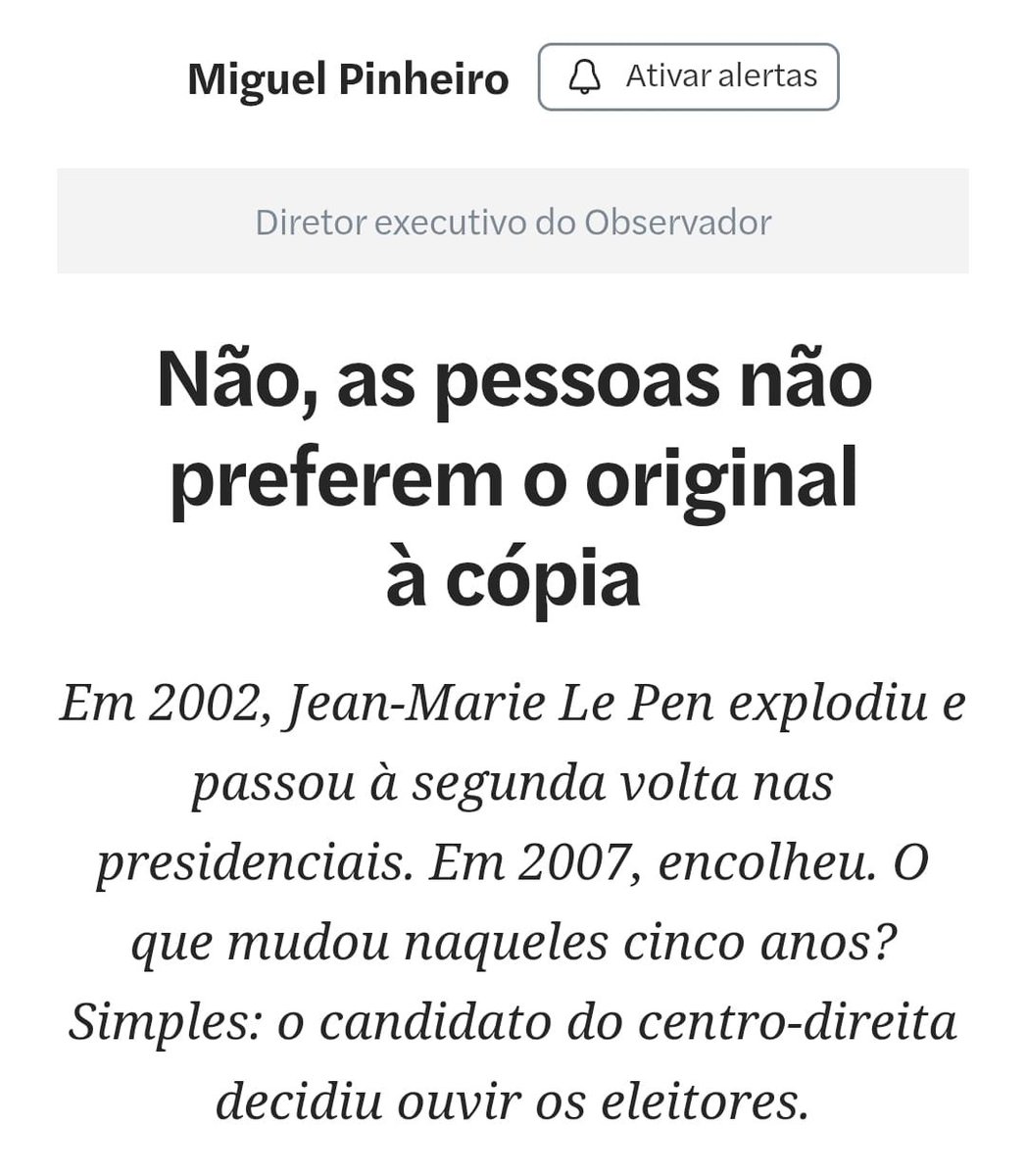 A tese do original e da cópia é antiga e tem muitos defensores. Só tem o problema de não ser verdade. observador.pt/opiniao/nao-as…
