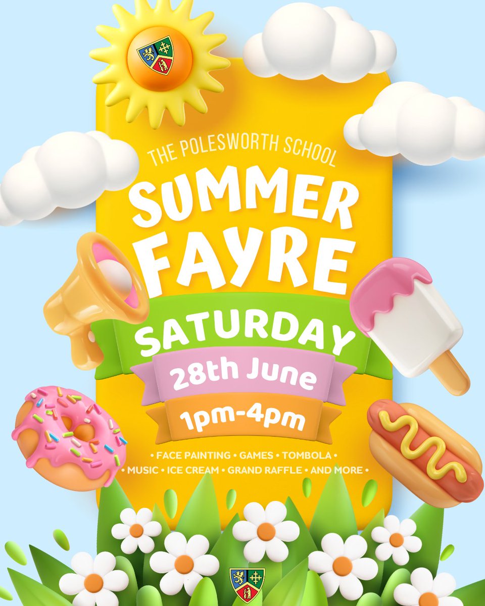 We're looking forward to our Summer Fayre this year! Have you got the date in your diary? 🌞🍦😎
#summerfun #summerfayre #summerfayre2025 #thepolesworthschool #polesworthschool #polesworth