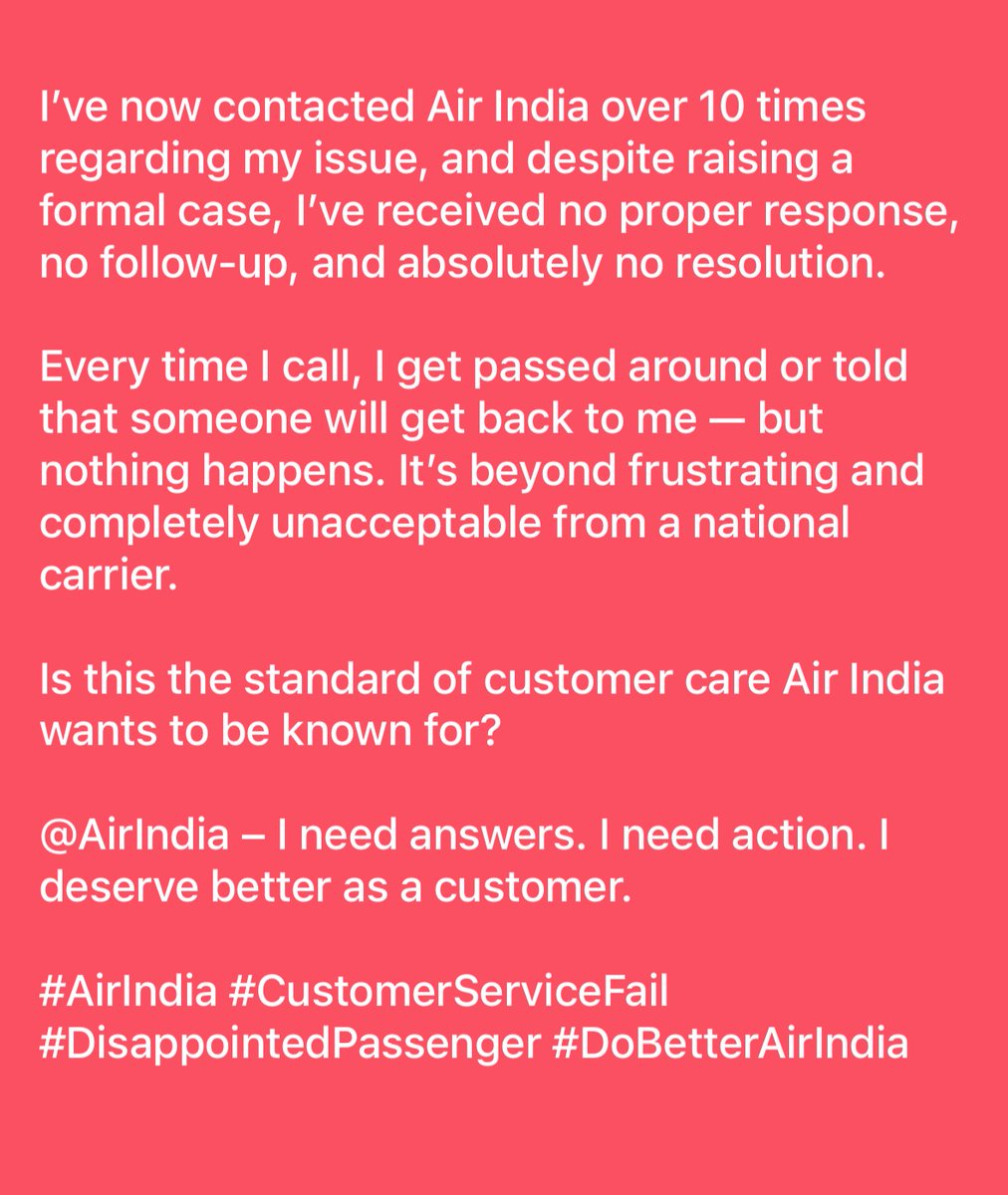 Rishabhgulati04's tweet photo. @airindia #AirIndia #Customerservicefail #Disappointedpassenger
#Dobetterairindia https://t.co/CxT3O4r4iq