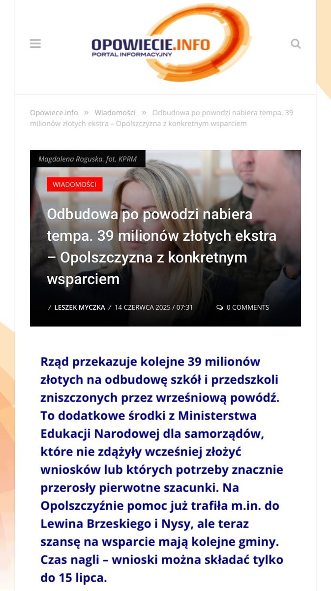 Tomasz Kułakowski (@tkulakowski) on Twitter photo Samorządy, które nie złożyły wniosków o odbudowę szkół i przedszkoli lub których koszty remontów wzrosły, mogą ubiegać się w <a href="/MEN_GOVPL/">Ministerstwo Edukacji Narodowej</a> o dodatkowe środki. Nabór trwa ❗W puli jest 39 mln zł - informują media <a href="/MKierwinski/">Marcin Kierwiński</a> <a href="/magda_roguska/">Magdalena Roguska</a> <a href="/barbaraanowacka/">Barbara Nowacka</a> Samorządy, które nie złożyły wniosków o odbudowę szkół i przedszkoli lub których koszty remontów wzrosły, mogą ubiegać się w <a href="/MEN_GOVPL/">Ministerstwo Edukacji Narodowej</a> o dodatkowe środki. Nabór trwa ❗W puli jest 39 mln zł - informują media <a href="/MKierwinski/">Marcin Kierwiński</a> <a href="/magda_roguska/">Magdalena Roguska</a> <a href="/barbaraanowacka/">Barbara Nowacka</a>