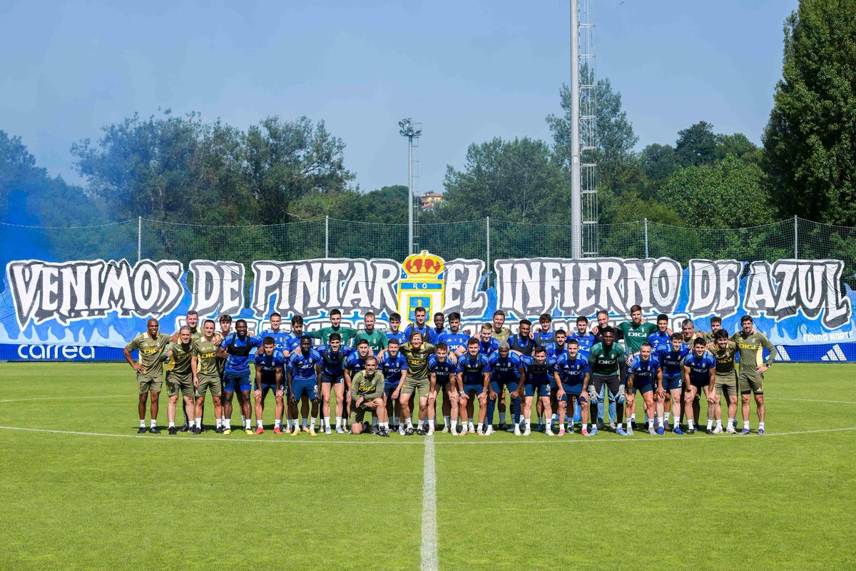 ⚔️ We are going to do it TOGETHER ⚔️

#RealOviedo 
#ProudOfYou 🔵⚪️