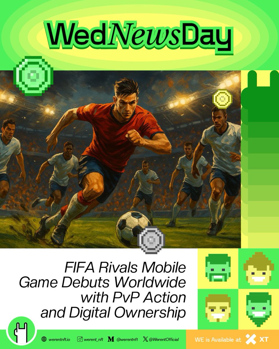 FIFA Rivals Is Live — Web3 Football Meets Real Ownership  
  
Arcade-style PvP football goes next-gen with FIFA Rivals. Build dream squads, compete in real-time, and own digital player cards on-chain—no crypto experience needed. Now on iOS &amp; Android.

medium.com/@werentnft/fif…