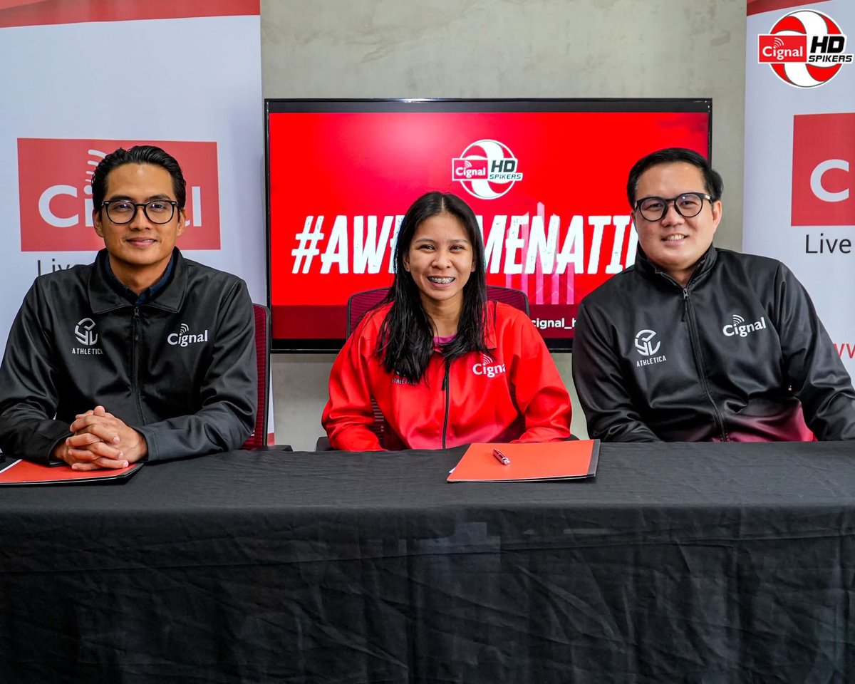 tmawesoment's tweet image. PEARL OF THE AWESOME SEA 🌊

Let’s welcome aboard Pearl Denura as she officially joins Team Awesome ahead of the 2025 PVL On Tour!

#AwesomeNation #Cignal #PVL2025
📸 FB
