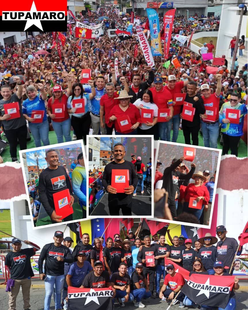 La Militancia TUPAMARO del Municipio Papelón se enorgullece en felicitar a nuestro camarada José Rene Díaz por su inscripción como candidato a la alcaldía del municipio Papelón, estado Portuguesa, ante el Consejo Nacional Electoral (CNE). ¡Juntos hacia la victoria!