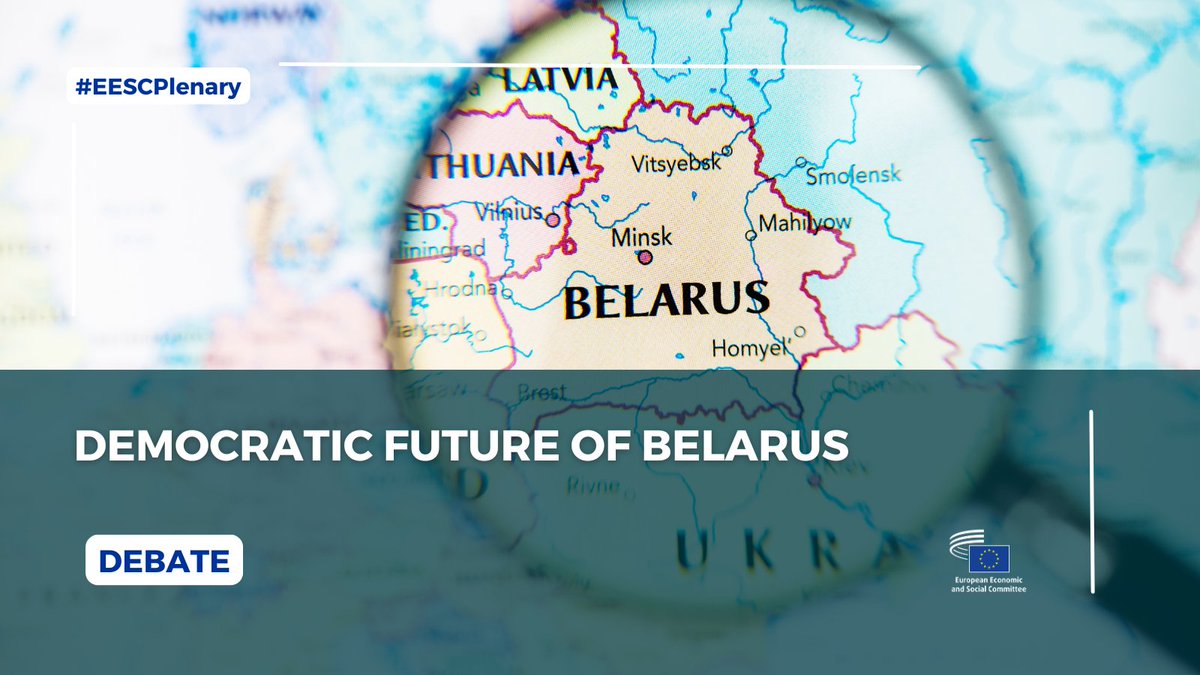 European Economic and Social Committee (@eu_eesc) on Twitter photo Join us for a key debate on the democratic future of #Belarus with Sviatlana <a href="/Tsihanouskaya/">Sviatlana Tsikhanouskaya</a>, leader of the Belarusian democratic forces.
We will be signing a Memorandum of Understanding with the Belarusian democratic forces. ✍️
🔴 Follow live: europa.eu/!7VFJDD Join us for a key debate on the democratic future of #Belarus with Sviatlana <a href="/Tsihanouskaya/">Sviatlana Tsikhanouskaya</a>, leader of the Belarusian democratic forces.
We will be signing a Memorandum of Understanding with the Belarusian democratic forces. ✍️
🔴 Follow live: europa.eu/!7VFJDD