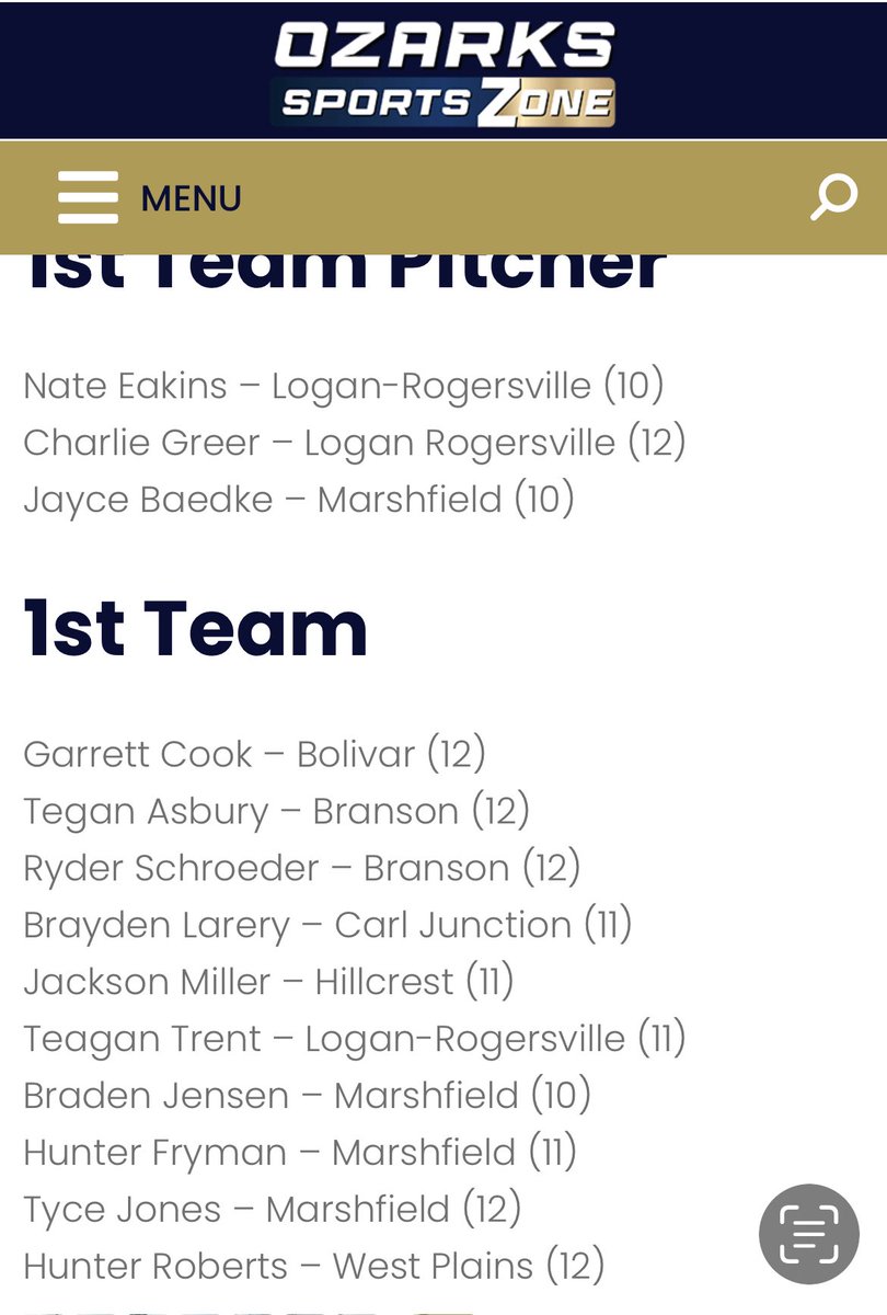 Brayden Larery (@braydenlarery00) on Twitter photo Lot of dawgs on that list, blessed to be named with them on the OMC All Conference 1st Team. Lot of dawgs on that list, blessed to be named with them on the OMC All Conference 1st Team.