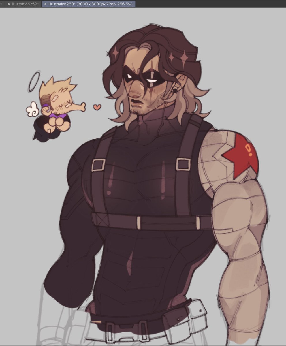 Mmm Bucky 🤤
(and Clint is there too ig) 
#Marvel #wintersoldier