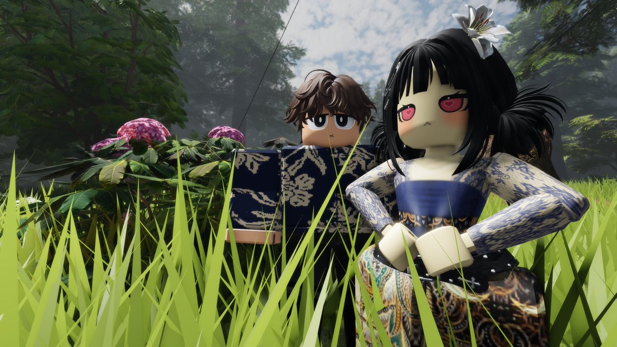 txtFromRoblox's tweet image. Abis kondangan langsung main ke gunung😆😆 roblox!