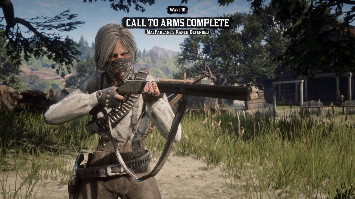 just finished our first "CALL TO ARMS" today! after 3 try
when 1 teammate disconnect and 2 down at wave 9

so.. yes i'm the last one alive with 55 enemy , 3 machine gunner and 4 of juggernaut dude 😂😂