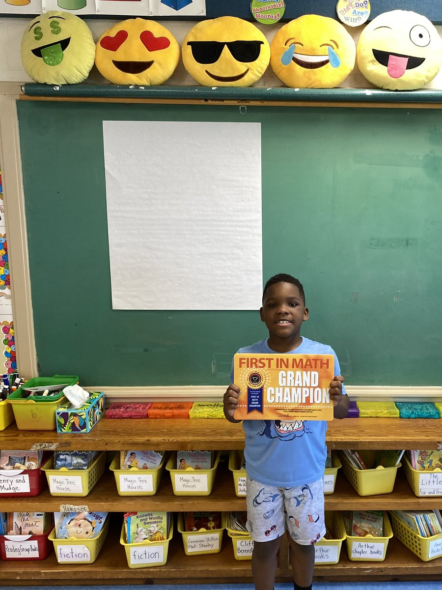 Jenn Gleason (@cmespds) on Twitter photo Congratulations Qualyn for being the #1 ranked <a href="/FirstInMath/">First In Math</a> 2nd grader in <a href="/AACountySchools/">AACPS</a>. Thanks Mrs. Hampson for sharing this young mathematicians accomplishments! Grand Champion looks good on you!😎➕➖✖️➗🥇<a href="/OakwdESAACPS/">Oakwood Elementary</a>
#BelongGrowSucceed Congratulations Qualyn for being the #1 ranked <a href="/FirstInMath/">First In Math</a> 2nd grader in <a href="/AACountySchools/">AACPS</a>. Thanks Mrs. Hampson for sharing this young mathematicians accomplishments! Grand Champion looks good on you!😎➕➖✖️➗🥇<a href="/OakwdESAACPS/">Oakwood Elementary</a>
#BelongGrowSucceed