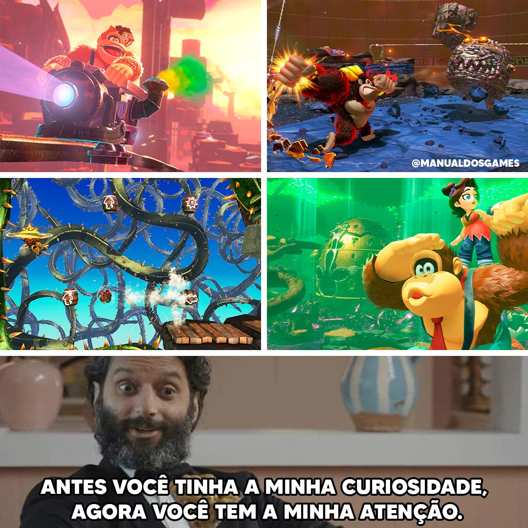 Essa apresentação de Donkey Kong Bananza me deixou ainda mais hypado pro jogo!