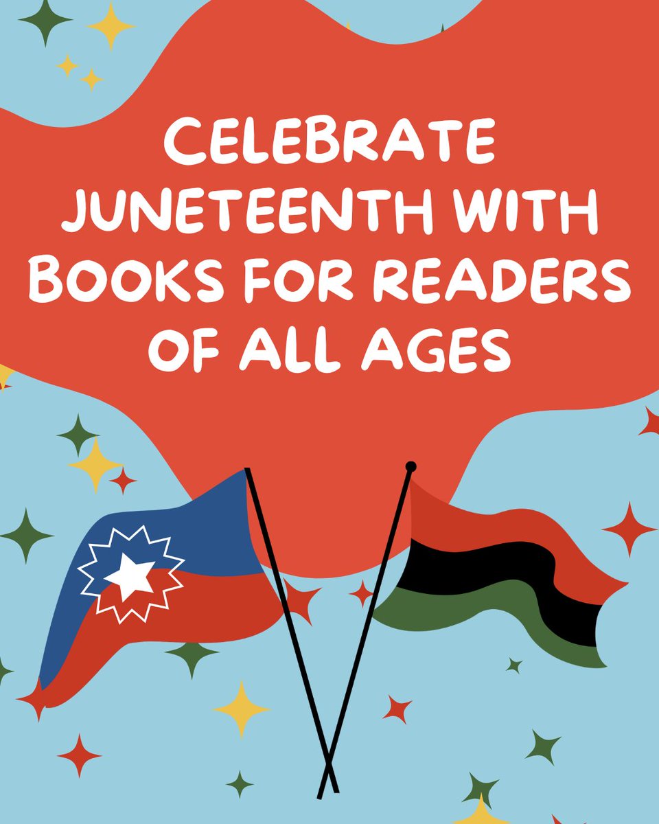 elap_smrls's tweet image. Our office will be closed tomorrow in honor of Juneteenth. Spend the day with a good book that honors the history of the holiday!