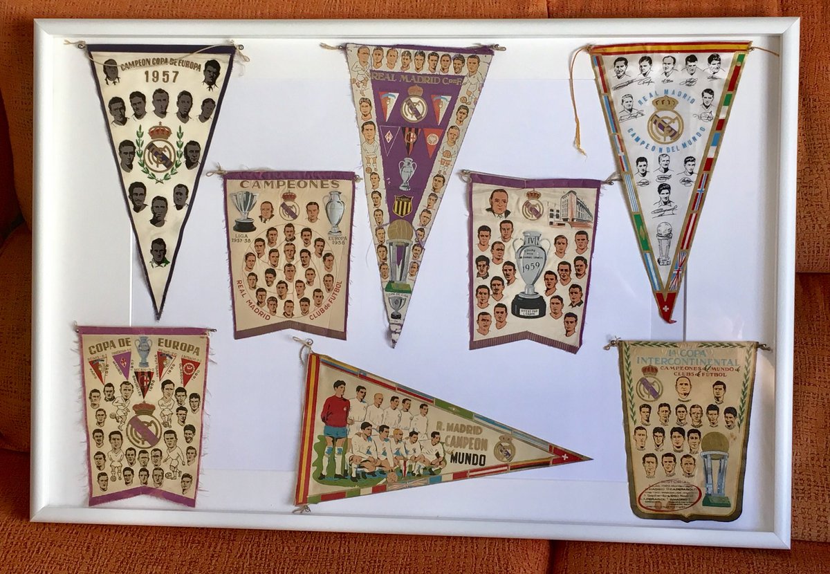 Parte de mi colección de banderines de los años 50-60.

Mi REAL MADRID 🤍💜