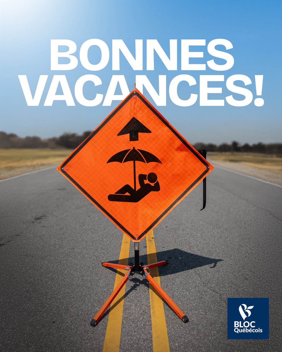 BlocQuebecois's tweet image. Quand on travaille fort à construire le Québec, des vacances, c’est bien mérité!
Bonnes vacances à tous et toutes!
#BlocQc