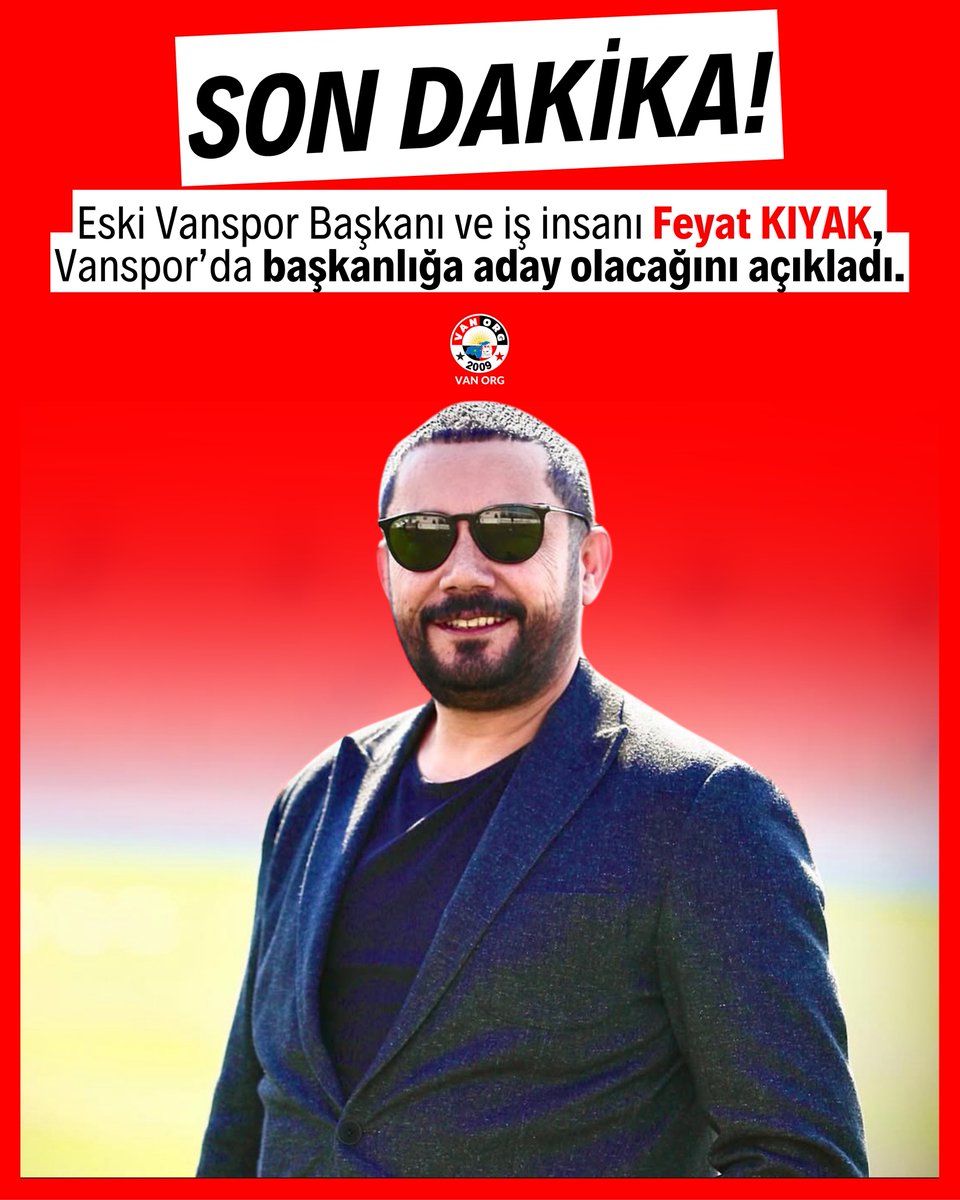 Eski Vanspor Başkanı ve iş insanı Feyat KIYAK, Vanspor’da başkanlığa aday olacağını açıkladı.