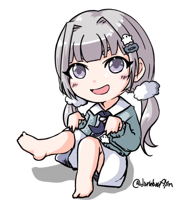「美少女に取り憑いているだけなので普通に接地しているおばけちゃん #久世はるき」|aymのイラスト