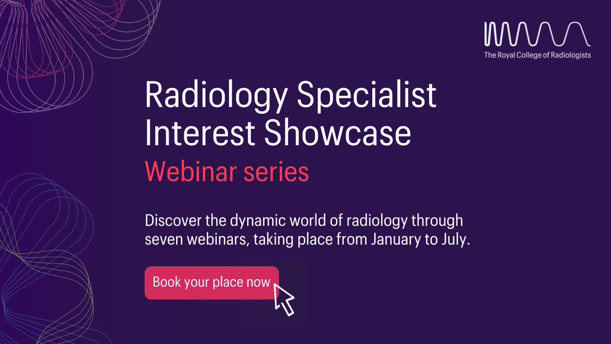 The Royal College of Radiologists (@rcradiologists) on Twitter photo Are you a radiology resident who wants to learn more about education, training and research?
Don't miss the final webinar in our Radiology Specialist Interest Showcase!
🕦 6 - 7.15 pm
📆 Tuesday 8 July
View the programme and register: my.rcr.ac.uk/event/a2GdP000… Are you a radiology resident who wants to learn more about education, training and research?
Don't miss the final webinar in our Radiology Specialist Interest Showcase!
🕦 6 - 7.15 pm
📆 Tuesday 8 July
View the programme and register: my.rcr.ac.uk/event/a2GdP000…