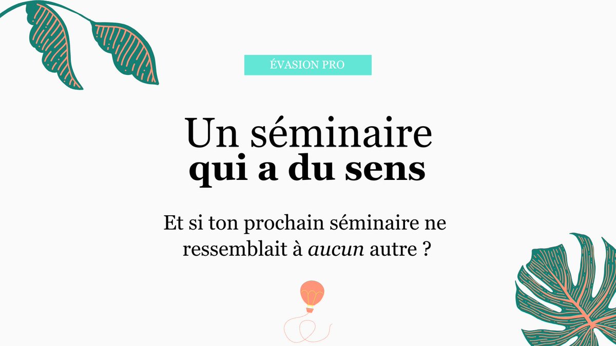 🌿 Moins de réunions classiques, plus de nature &amp; de sens.
🔥 Moins de slides, plus de souvenirs.
💼 Crée une vraie expérience d’équipe, alignée avec tes valeurs #RSE.
📩 Je t’aide à tout organiser (sans stress)
🎁 Bonus jusqu’au 30 juin !

#seminaire #voyagepro #travelplanner
