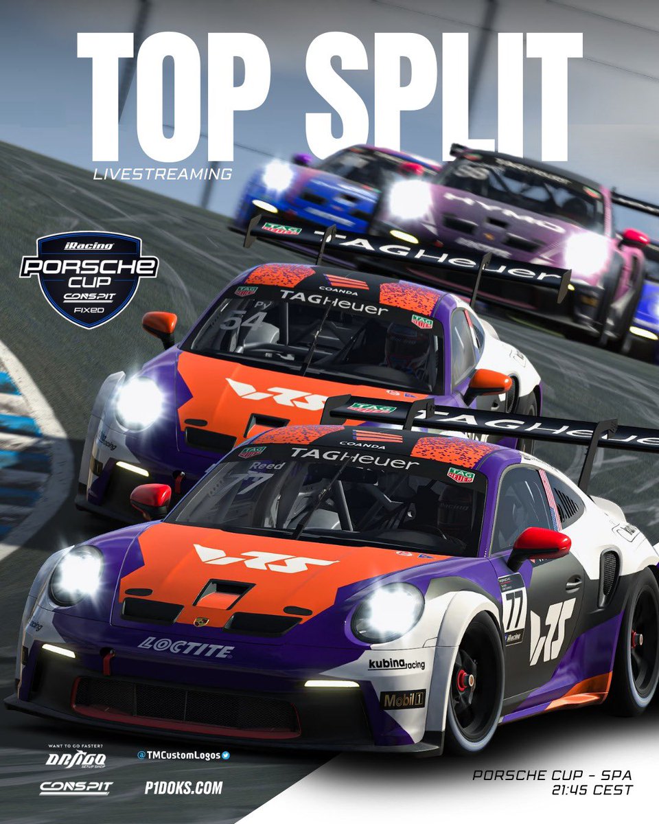 Pablo Vicente π (@pablovictv) on Twitter photo LIVESTREAM!π
Porsche CUP by <a href="/OfficialCONSPIT/">conspit_official</a> va a estar retransmitiendo todas las semanas el TopSplit de la serie los MiΓ©rcoles a las 19:45 GMT (21:45 πͺπΈ) y nosotros no podemos faltar!
Os espero a todos esta noche a darle duro! π₯π₯
Live: youtube.com/@tx141 LIVESTREAM!π
Porsche CUP by <a href="/OfficialCONSPIT/">conspit_official</a> va a estar retransmitiendo todas las semanas el TopSplit de la serie los MiΓ©rcoles a las 19:45 GMT (21:45 πͺπΈ) y nosotros no podemos faltar!
Os espero a todos esta noche a darle duro! π₯π₯
Live: youtube.com/@tx141