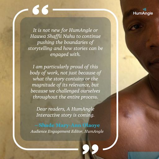 HumAngle_ (@humangle_) on Twitter photo "It is not new for HumAngle to push the boundaries of storytelling and how stories can be engaged with… we challenged ourselves throughout the process…” <a href="/ShadeOlaoyeMary/">simply shade</a> shares.
The goal is to immerse you in Bakura’s world.
A HumAngle Interactive Story is coming.
#BakurasDebt "It is not new for HumAngle to push the boundaries of storytelling and how stories can be engaged with… we challenged ourselves throughout the process…” <a href="/ShadeOlaoyeMary/">simply shade</a> shares.
The goal is to immerse you in Bakura’s world.
A HumAngle Interactive Story is coming.
#BakurasDebt